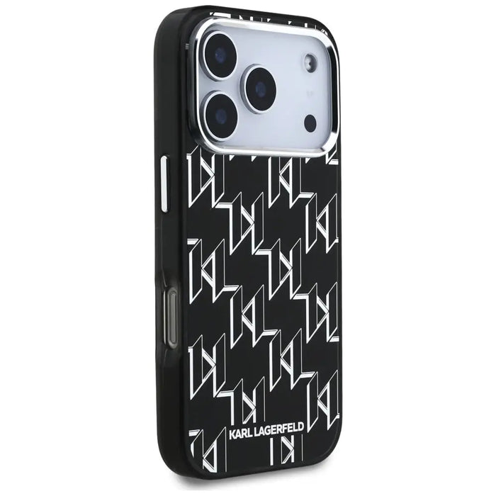 Karl Lagerfeld IML KL Monogram MagSafe Case for iPhone 17 Pro - Black - Cell phone cases and covers<<<HurtelXML