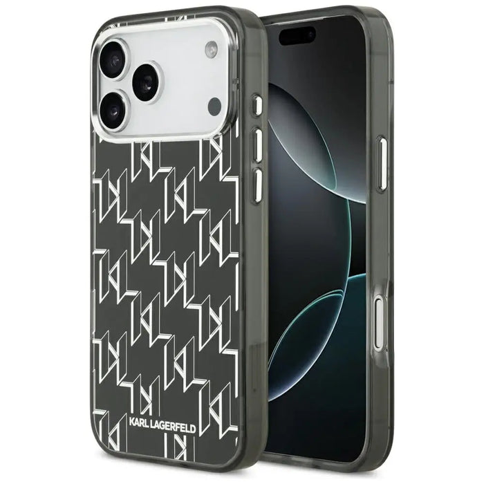 Karl Lagerfeld IML KL Monogram MagSafe Case for iPhone 17 Pro Max - Black - Cell phone cases and covers<<<HurtelXML