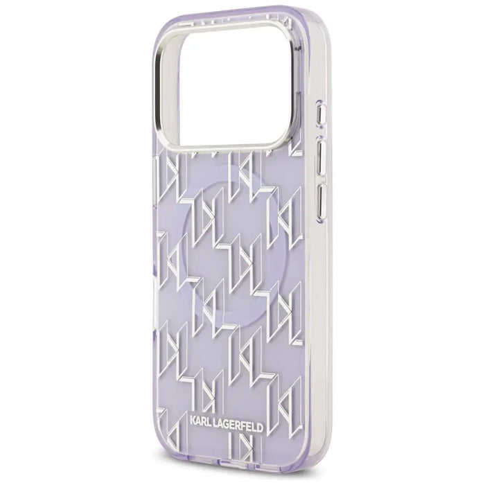 Karl Lagerfeld IML KL Monogram MagSafe Case for iPhone 17 Pro - Purple - Cell phone cases and covers<<<HurtelXML