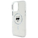 Karl Lagerfeld IML Metal Choupette Head MagSafe iPhone 16 Pro Case - White - Cell phone cases and covers<<<HurtelXML
