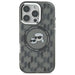 Karl Lagerfeld IML Monogram Karl & Choupette Head MagSafe Case for iPhone 16 Pro Max - Black - Cell phone cases
