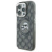 Karl Lagerfeld IML Monogram Karl & Choupette Head MagSafe Case for iPhone 16 Pro Max - Black - Cell phone cases