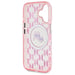 Karl Lagerfeld IML Monogram Karl & Choupette Head MagSafe iPhone 16 Case - Pink - Cell phone cases
