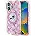Karl Lagerfeld IML Monogram Karl & Choupette Head MagSafe iPhone 16 Case - Pink - Cell phone cases