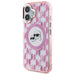 Karl Lagerfeld IML Monogram Karl & Choupette Head MagSafe iPhone 16 Case - Pink - Cell phone cases