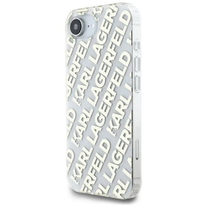 Karl Lagerfeld IML Repeat Logo iPhone 16e Case - Gold - Cell phone cases and covers<<<HurtelXML