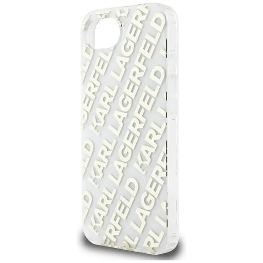 Karl Lagerfeld IML Repeat Logo iPhone 16e Case - Gold - Cell phone cases and covers<<<HurtelXML
