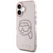 Karl Lagerfeld IML Rhinestones Karl Head iPhone 16 Case Pink - Cell phone cases and covers<<<HurtelXML