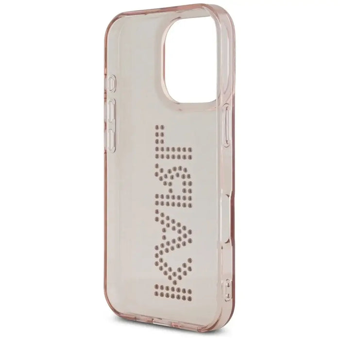 Karl Lagerfeld IML Rhinestones Logo iPhone 16 Pro Max Case - Pink - Cell phone cases and covers<<<HurtelXML
