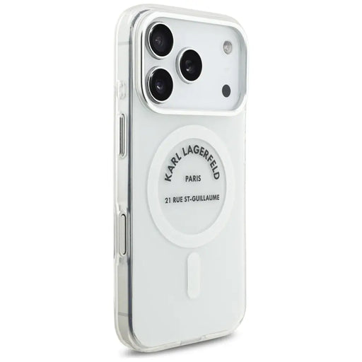 Karl Lagerfeld IML Karl RSG Logo MagSafe Case for iPhone 17 Pro - Transparent - Cell phone cases and covers<<<HurtelXML