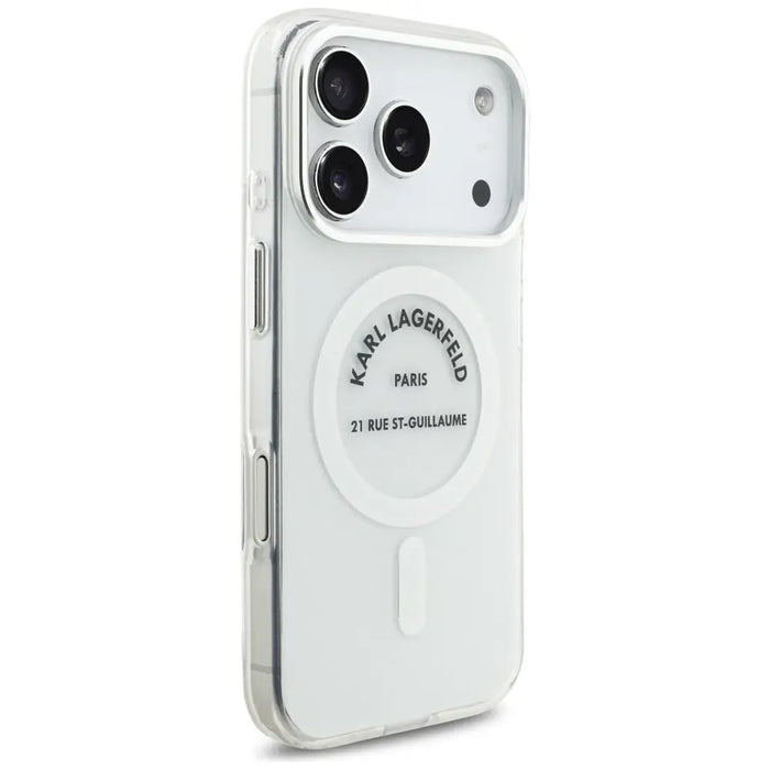 Karl Lagerfeld IML Karl RSG Logo MagSafe Case for iPhone 17 Pro - Transparent - Cell phone cases and covers<<<HurtelXML