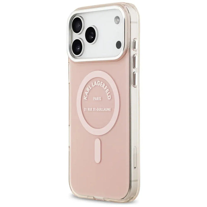 Karl Lagerfeld IML Karl RSG Logo MagSafe Case for iPhone 17 Pro Max - Pink - Cell phone cases and covers<<<HurtelXML