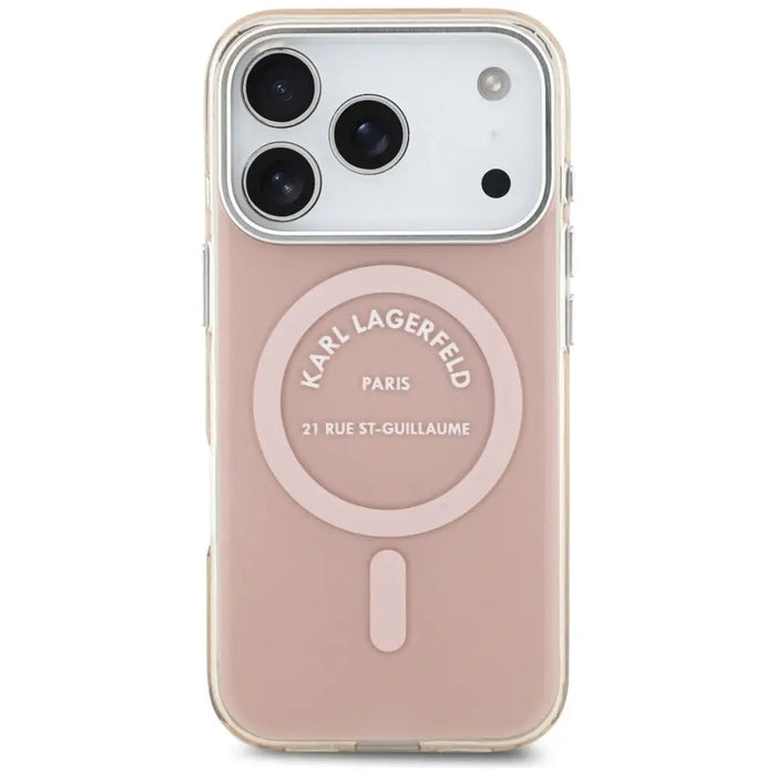 Karl Lagerfeld IML Karl RSG Logo MagSafe Case for iPhone 17 Pro - Pink - Cell phone cases and covers<<<HurtelXML