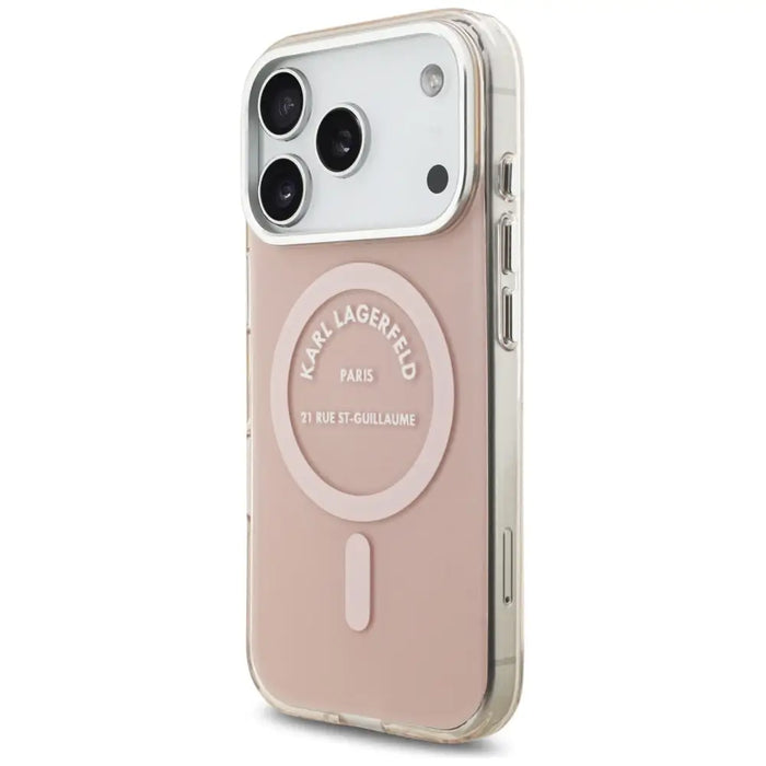 Karl Lagerfeld IML Karl RSG Logo MagSafe Case for iPhone 17 Pro - Pink - Cell phone cases and covers<<<HurtelXML
