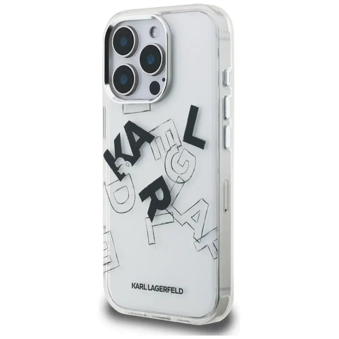 Karl Lagerfeld IML Sketched Graphic Case for iPhone 16 Pro - Clear - Cell phone cases and covers<<<HurtelXML