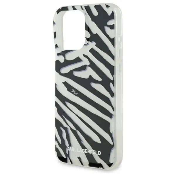 Karl Lagerfeld IML Zebra Pattern & Cord iPhone 16 Pro Max Case - Black - Cell phone cases and covers<<<HurtelXML