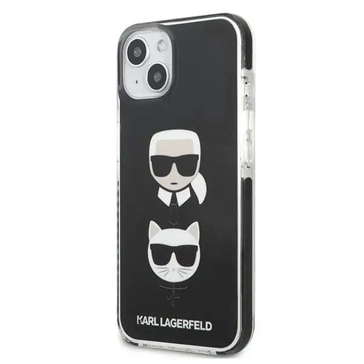 Karl Lagerfeld Karl&Choupette Head Case for iPhone 13 - Black - Cell phone cases and covers<<<HurtelXML
