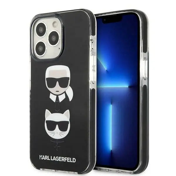 Karl Lagerfeld Karl&Choupette Head Case for iPhone 13 Pro Max - Black - Cell phone cases and covers<<<HurtelXML