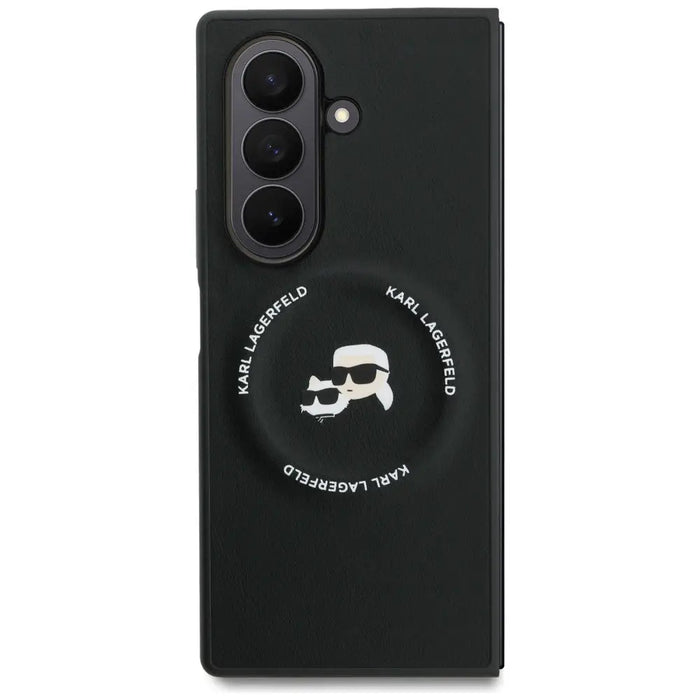 Karl Lagerfeld Karl&Choupette Logo MagSafe Case for Samsung Galaxy Z Fold7 - Black - *Kategoria tymczasowa<<<HurtelXML