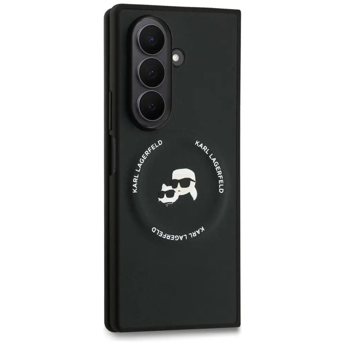Karl Lagerfeld Karl&Choupette Logo MagSafe Case for Samsung Galaxy Z Fold7 - Black - *Kategoria tymczasowa<<<HurtelXML