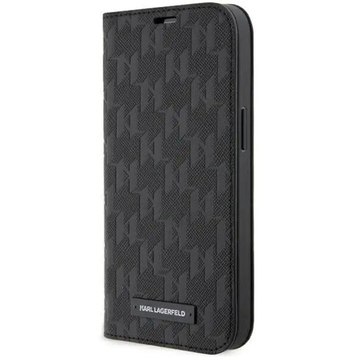 Karl Lagerfeld KLBKP14XSAKLHPK iPhone 14 Pro Max 6.7’’ bookcase black/black Saffiano Monogram - Cell phone cases