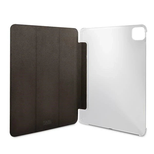 Karl Lagerfeld KLFC12OKCK iPad 12.9’’ Pro 2021 Book Cover czarny/black Saffiano Karl &Choupette - Cell phone cases