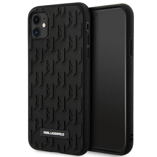 Karl Lagerfeld KLHCN61RUPKLPK iPhone 11 / Xr 6.1’’ hardcase black/black 3D Monogram - Cell phone cases