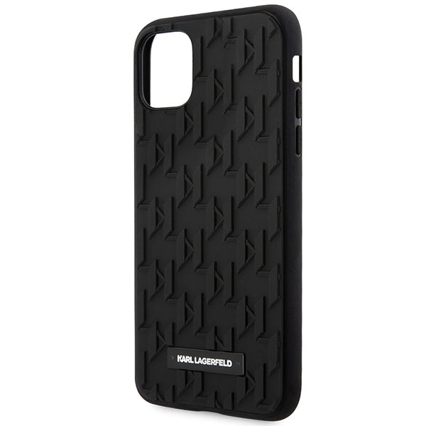 Karl Lagerfeld KLHCN61RUPKLPK iPhone 11 / Xr 6.1’’ hardcase black/black 3D Monogram - Cell phone cases