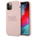 Karl Lagerfeld KLHCP12LSTKLTLP iPhone 12 Pro Max 6,7’’ Silicone Stack Logo różowy/pink - Cell phone cases