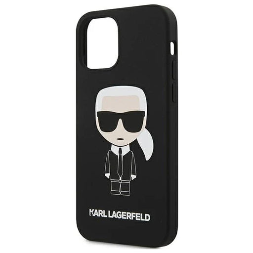 Karl Lagerfeld KLHCP12SSLFKBK iPhone 12 mini 5,4’’ hardcase czarny/black Silicone Iconic - Cell phone cases