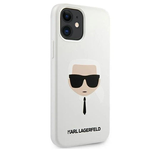 Karl Lagerfeld KLHCP12SSLKHWH iPhone 12 mini 5,4’’ biały/white hardcase Silicone Karl`s Head - Cell phone cases