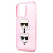 Karl Lagerfeld KLHCP13LKCTUGLP iPhone 13 Pro / 13 6,1’’ różowy/pink hardcase Glitter Karl’s & Choupette - Cell phone
