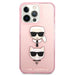Karl Lagerfeld KLHCP13LKCTUGLP iPhone 13 Pro / 13 6,1’’ różowy/pink hardcase Glitter Karl’s & Choupette - Cell phone
