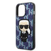 Karl Lagerfeld KLHCP13LPMNIKBL iPhone 13 Pro / 13 6.1’’ hardcase blue/blue Monogram Ikonik Patch - Cell phone cases