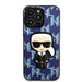 Karl Lagerfeld KLHCP13LPMNIKBL iPhone 13 Pro / 13 6.1’’ hardcase blue/blue Monogram Ikonik Patch - Cell phone cases