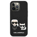Karl Lagerfeld KLHCP13LSSKCK iPhone 13 Pro / 13 6.1’’ hardcase black/black Silicone Karl & Choupette - Cell phone cases