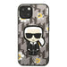 Karl Lagerfeld KLHCP13MPMNFIK1 iPhone 13 6.1’’ grey/grey Flower Ikonik Karl - Cell phone cases and covers<<<HurtelXML