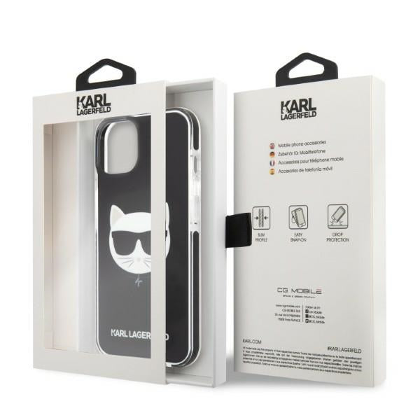 Karl Lagerfeld KLHCP13MTPECK iPhone 13 6.1’’ hardcase black/black Choupette Head - Cell phone cases