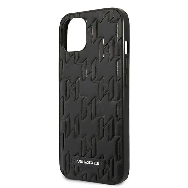 Karl Lagerfeld KLHCP13SMNMP1K iPhone 13 mini 5,4 ’hardcase black / black Monogram Plaque - Cell phone cases