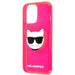 Karl Lagerfeld KLHCP13XCHTRP iPhone 13 Pro Max 6.7’’ pink/pink hardcase Glitter Choupette Fluo - Cell phone cases
