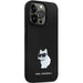 Karl Lagerfeld KLHCP13XSMHCNPK case for iPhone 13 Pro Max 6.7’’ - black Silicone C Metal Pin - Cell phone cases