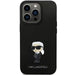 Karl Lagerfeld KLHCP13XSMHKNPK case for iPhone 13 Pro Max - black Silicone Ikonik Metal Pin - Cell phone cases