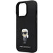 Karl Lagerfeld KLHCP13XSMHKNPK case for iPhone 13 Pro Max - black Silicone Ikonik Metal Pin - Cell phone cases