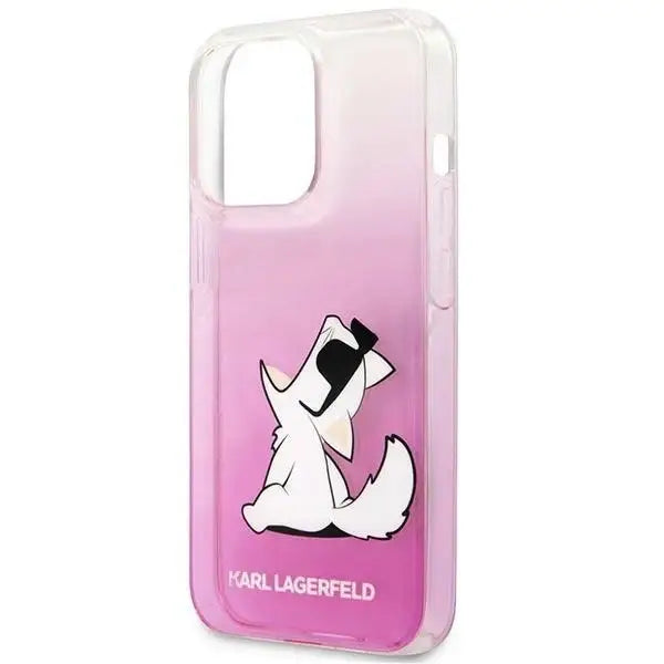 Karl Lagerfeld KLHCP14LCFNRCPI iPhone 14 Pro 6.1 ’hardcase pink / pink Choupette Fun - Cell phone cases