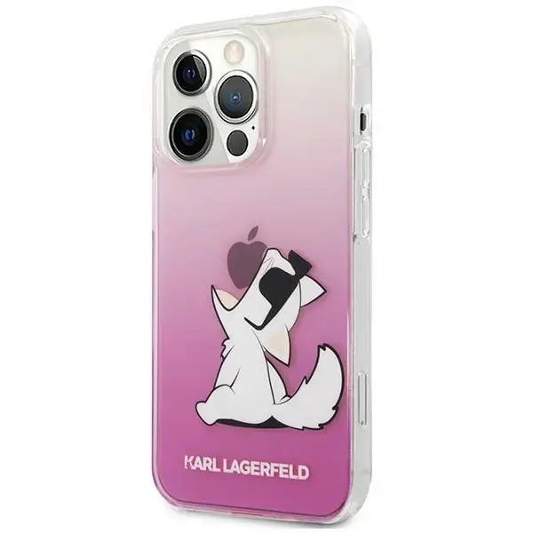 Karl Lagerfeld KLHCP14LCFNRCPI iPhone 14 Pro 6.1 ’hardcase pink / pink Choupette Fun - Cell phone cases
