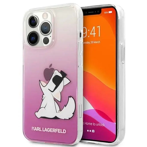 Karl Lagerfeld KLHCP14LCFNRCPI iPhone 14 Pro 6.1 ’hardcase pink / pink Choupette Fun - Cell phone cases