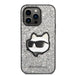 Karl Lagerfeld KLHCP14LG2CPS iPhone 14 Pro 6.1’’ silver/silver hardcase Glitter Choupette Patch - Cell phone cases