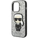 Karl Lagerfeld KLHCP14LGFKPG iPhone 14 Pro 6.1 ’hardcase silver / silver Glitter Flakes Ikonik - Cell phone cases