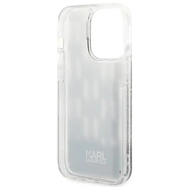 Karl Lagerfeld KLHCP14LLMNMK iPhone 14 Pro 6.1 ’hardcase black / black Liquid Glitter Monogram - Cell phone cases