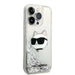 Karl Lagerfeld KLHCP14LLNHCCS iPhone 14 Pro 6.1’’ silver/silver hardcase Glitter Choupette Head - Cell phone cases